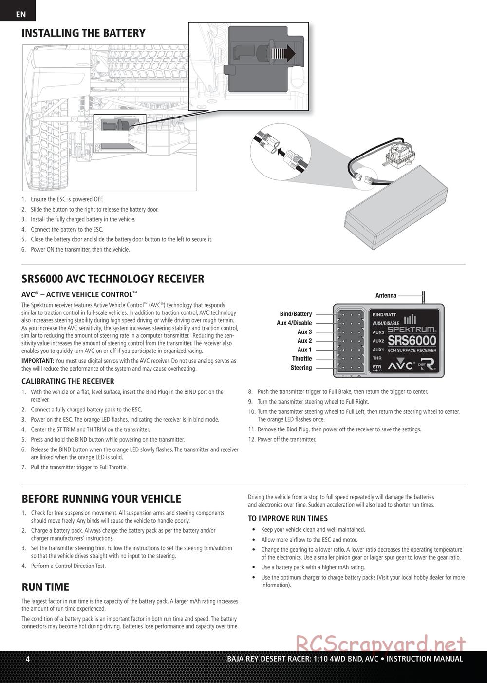 Team Losi - Baja Rey BND - Manual - Page 4