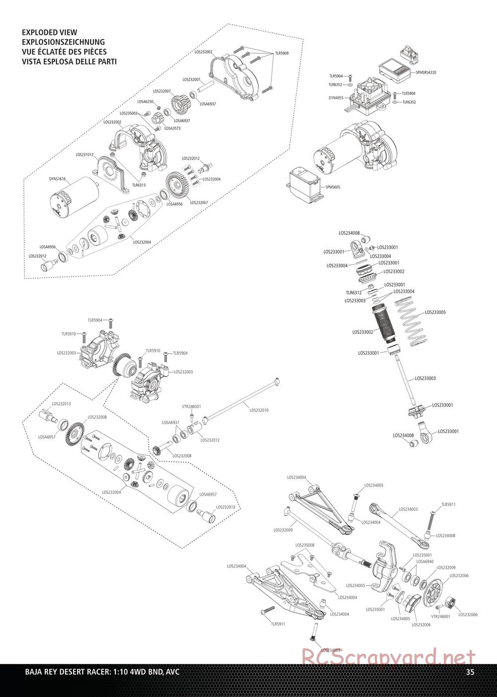 Team Losi - Baja Rey BND - Manual - Page 14