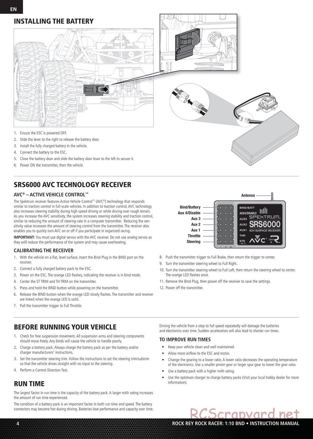 Team Losi - Rock Rey - Rock Racer BND - Manual - Page 4