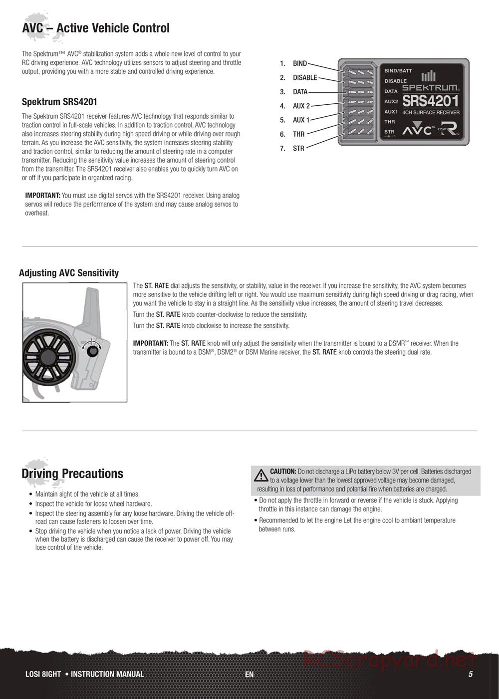 Team Losi - 8ight - Manual - Page 5