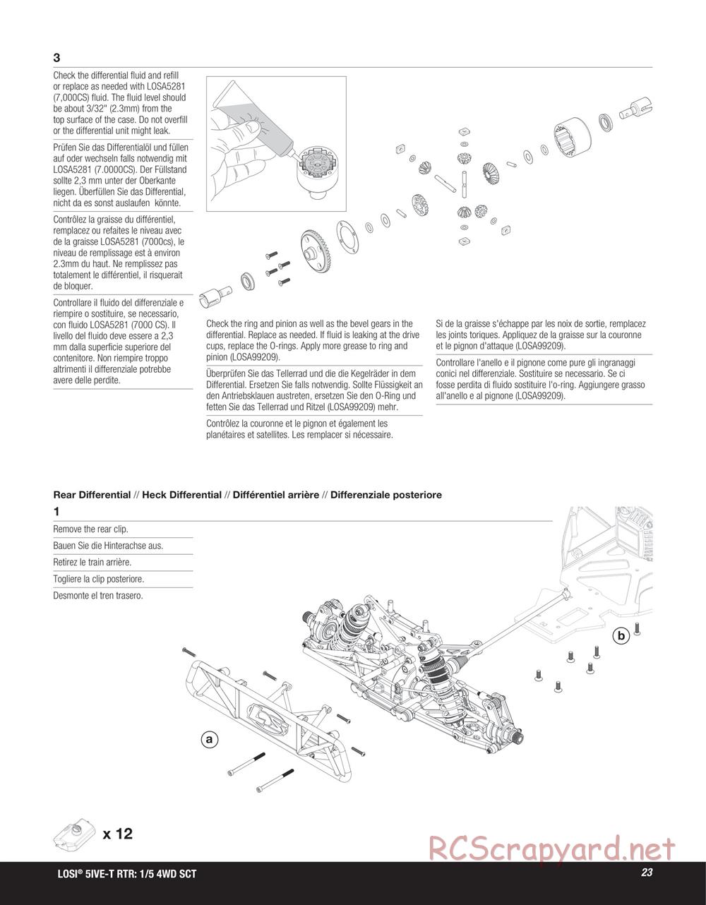 Team Losi - 5ive-T SCT - Manual - Page 23