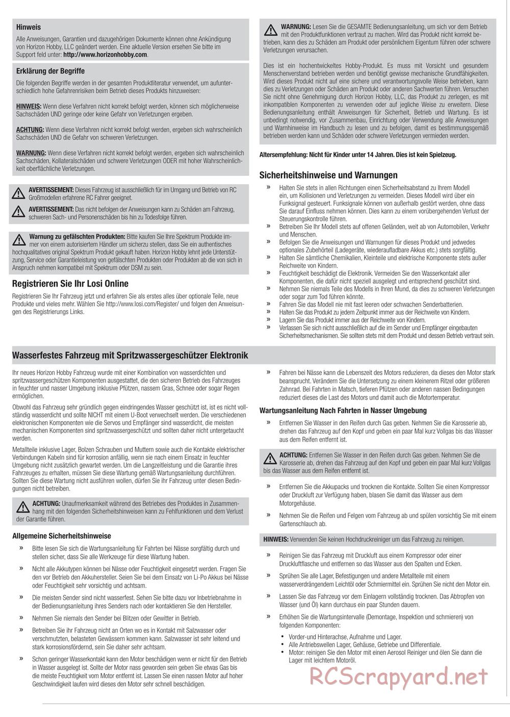 Team Losi - Audi R8 LMS Ultra FIA-GT3 - Manual - Page 3