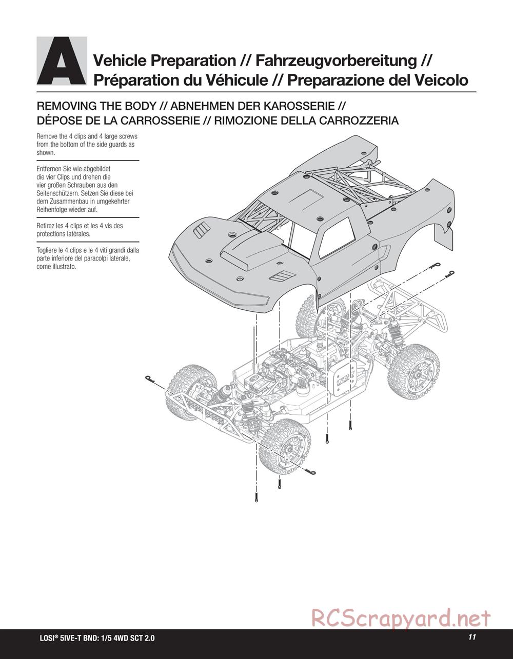 Team Losi - 5ive-T 2.0 SCT - Manual - Page 11