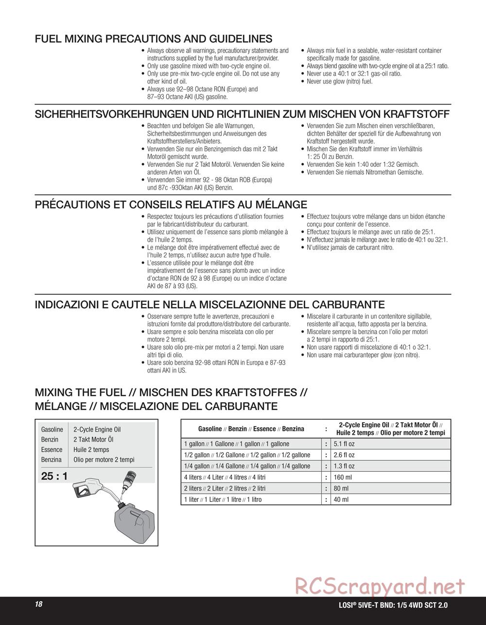 Team Losi - 5ive-T 2.0 SCT - Manual - Page 18