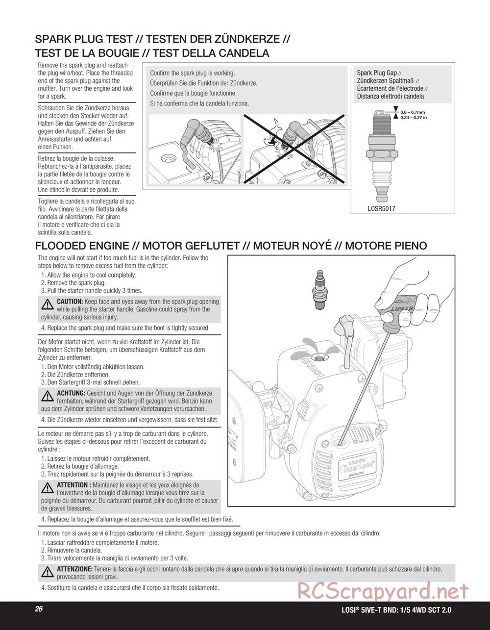 Team Losi - 5ive-T 2.0 SCT - Manual - Page 26