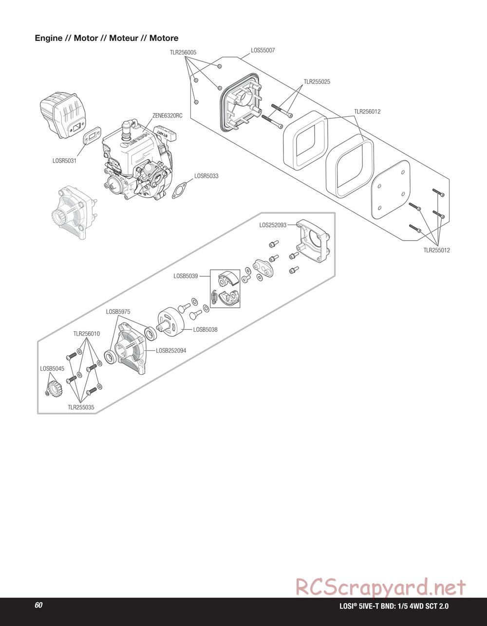 Team Losi - 5ive-T 2.0 SCT - Manual - Page 60