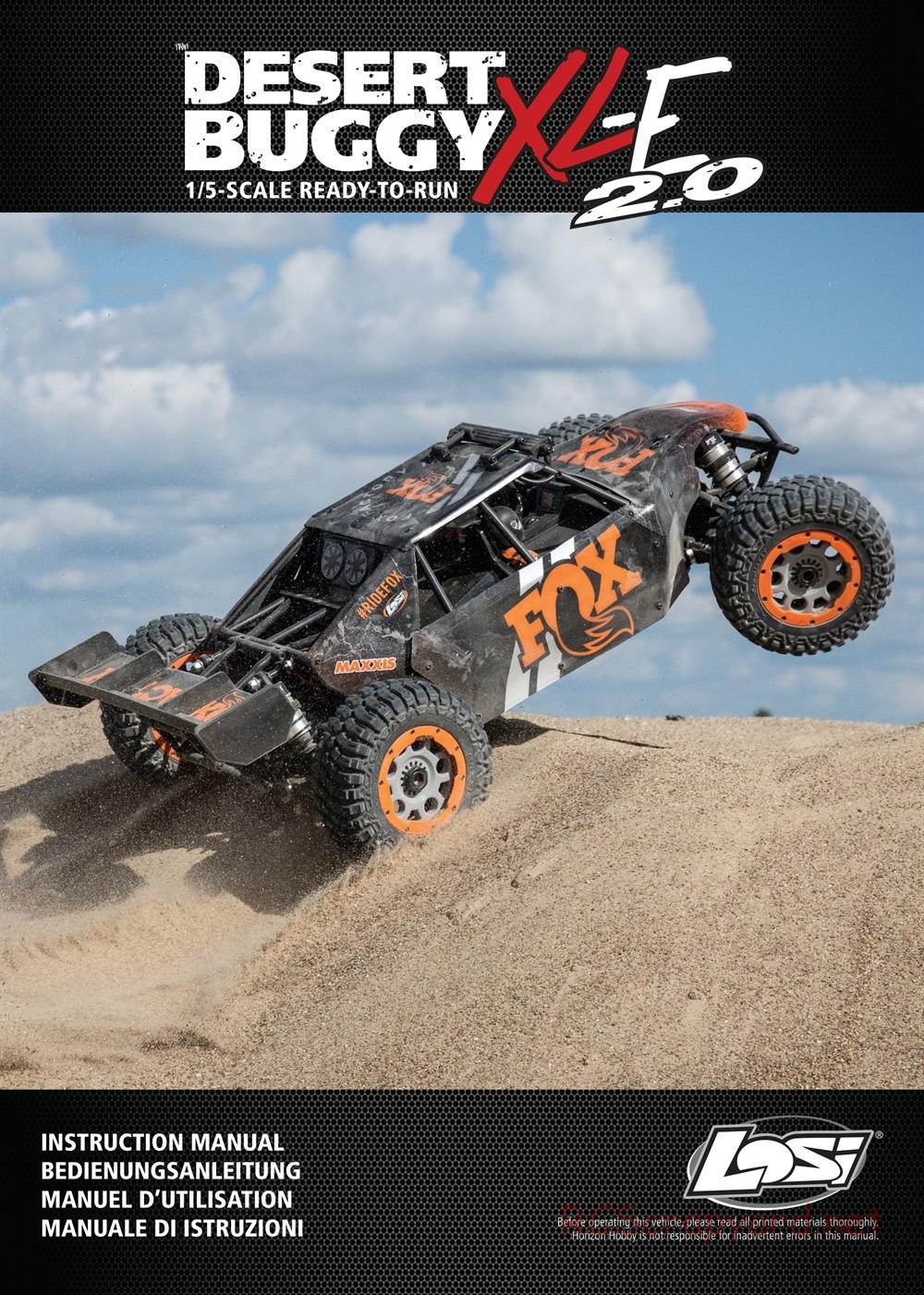 Team Losi - DBXL-E 2.0 - Instruction Manual - LOS05020 • RCScrapyard ...