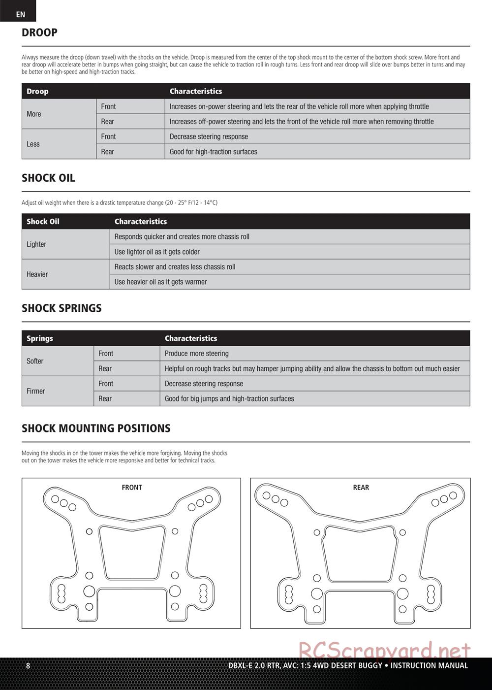 Team Losi - DBXL-E 2.0 - Manual - Page 8