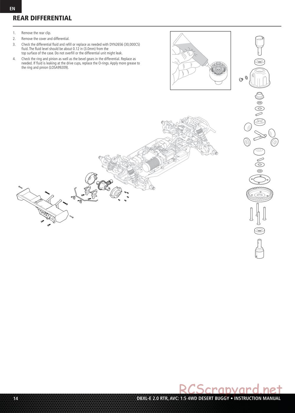 Team Losi - DBXL-E 2.0 - Manual - Page 14