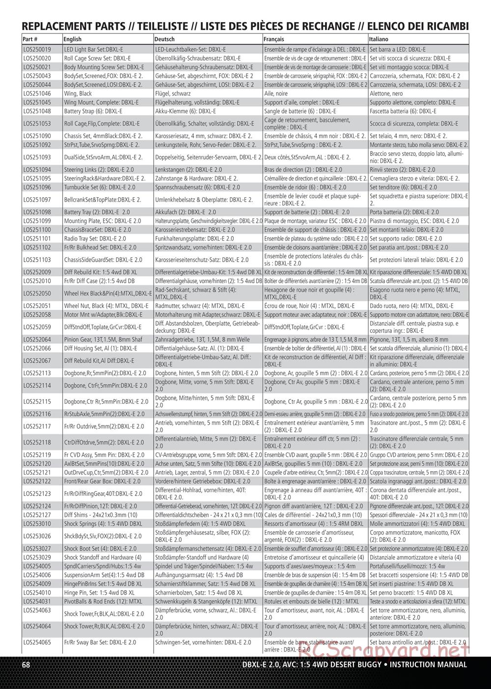 Team Losi - DBXL-E 2.0 - Manual - Page 20