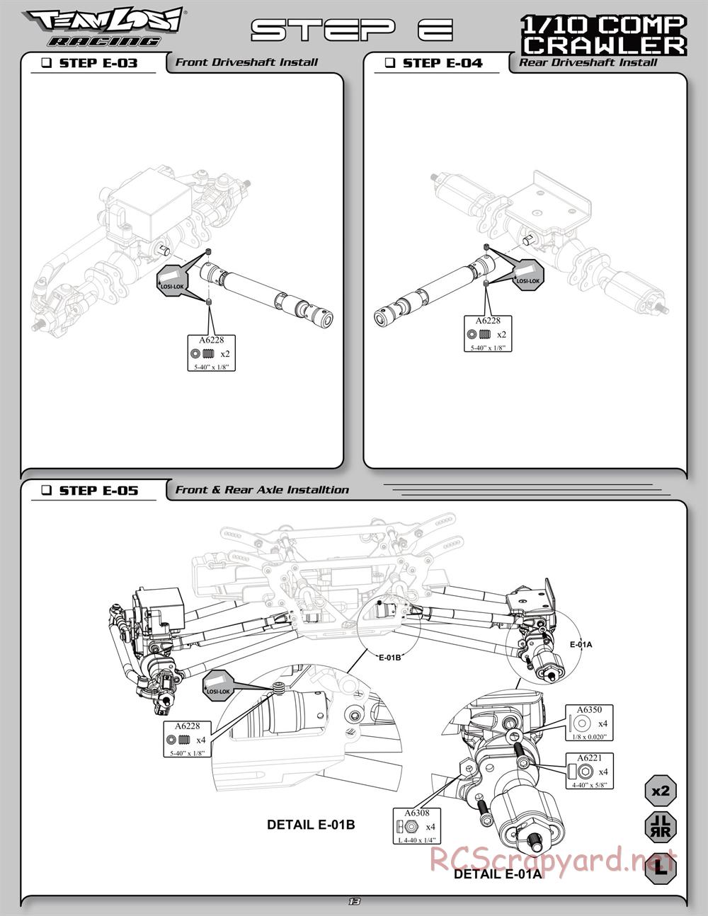 Team Losi - Comp Crawler - Manual - Page 20