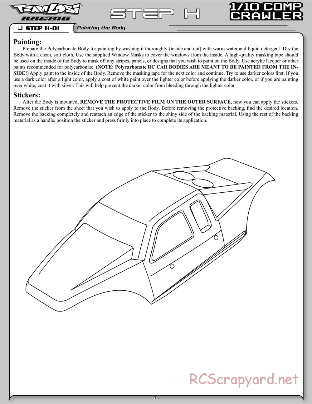 Team Losi - Comp Crawler - Manual - Page 26