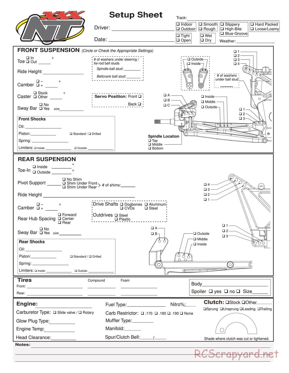 Team Losi - XXX-NT Sport - Manual - Page 64