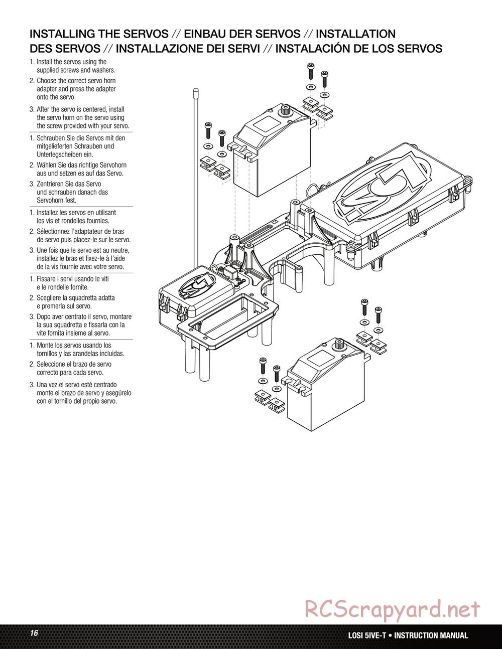 Team Losi - 5ive-T Roller - Manual - Page 16