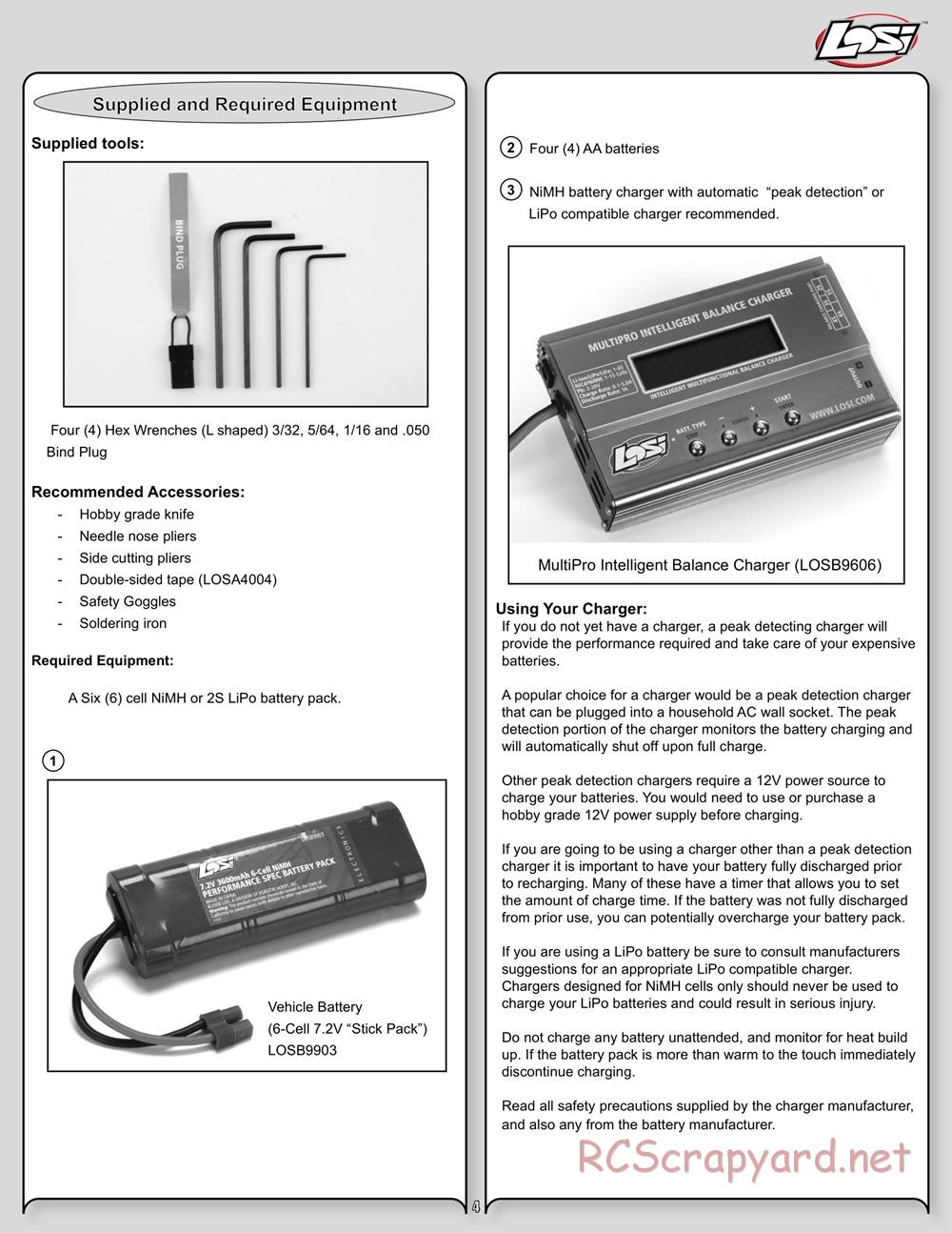 Team Losi - Night Crawler - Manual - Page 4