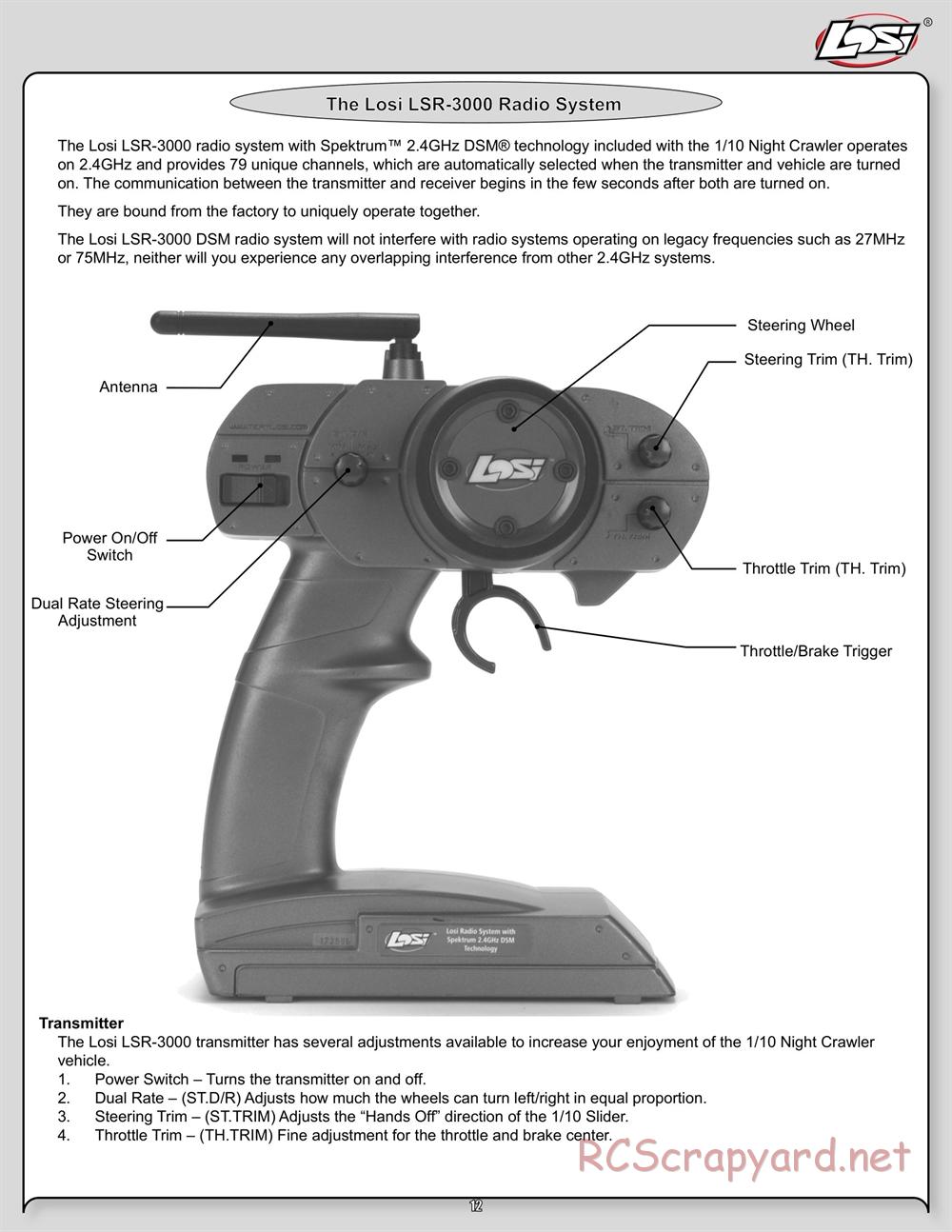 Team Losi - Night Crawler - Manual - Page 12