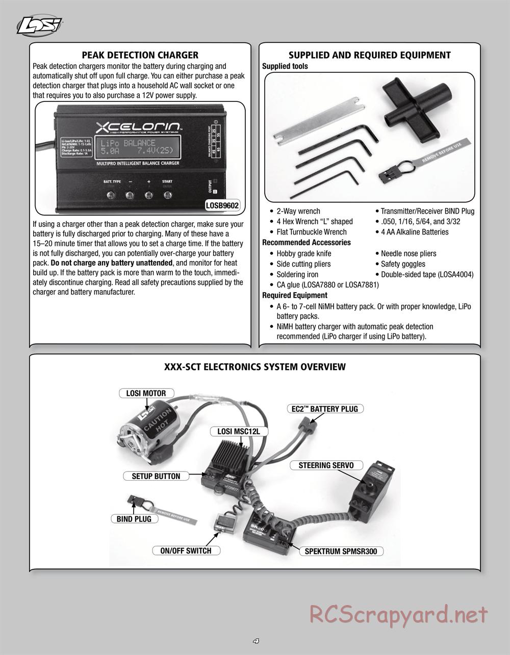 Team Losi - Mini Stronghold SCT - Manual - Page 4