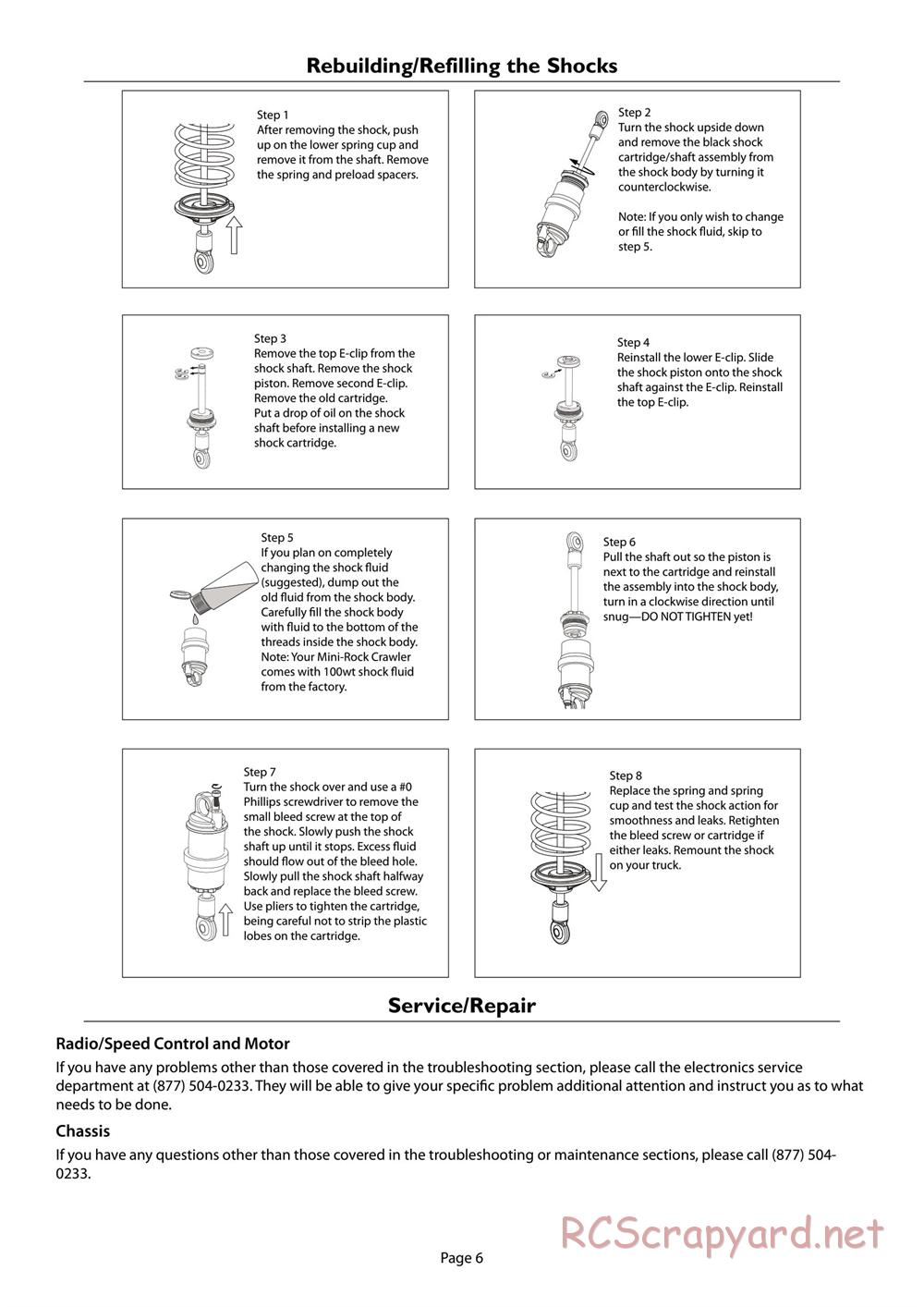 Team Losi - Mini Rock Crawler - Manual - Page 6