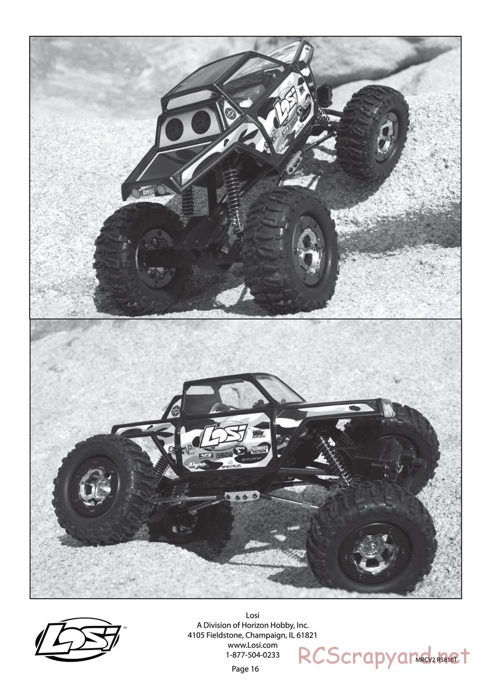 Team Losi - Mini Rock Crawler - Manual - Page 16