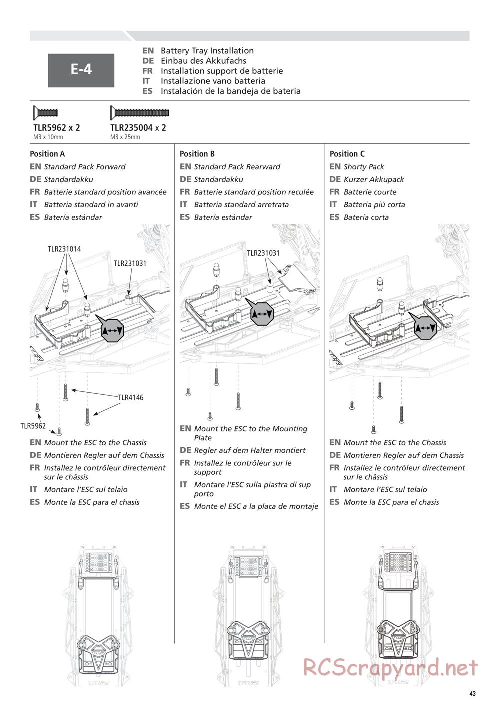 Team Losi - 22SCT 2.0 Race - Manual - Page 43