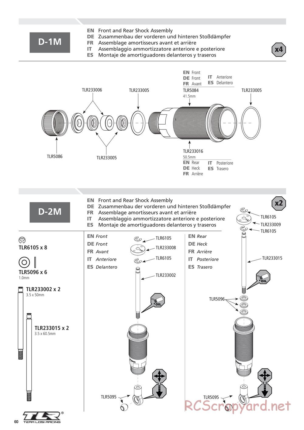 Team Losi - 22SCT 2.0 Race - Manual - Page 60