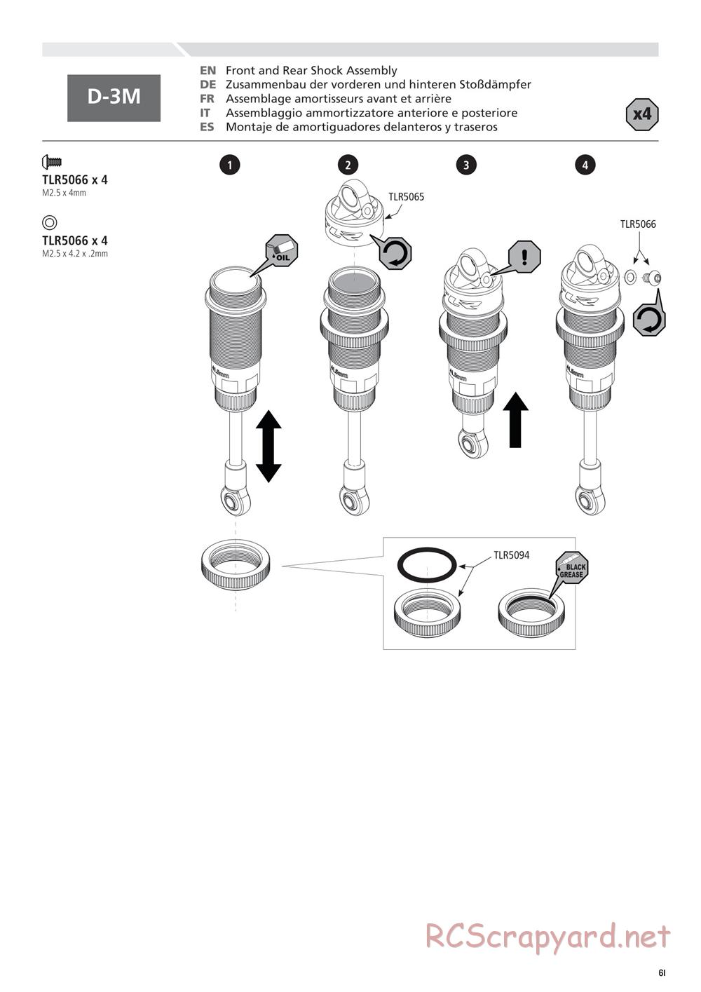 Team Losi - 22SCT 2.0 Race - Manual - Page 61