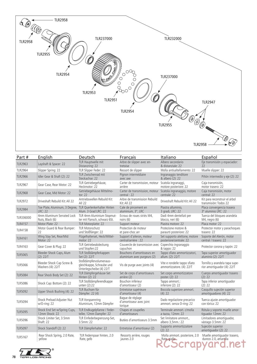 Team Losi - 22T 2.0 Race - Manual - Page 5