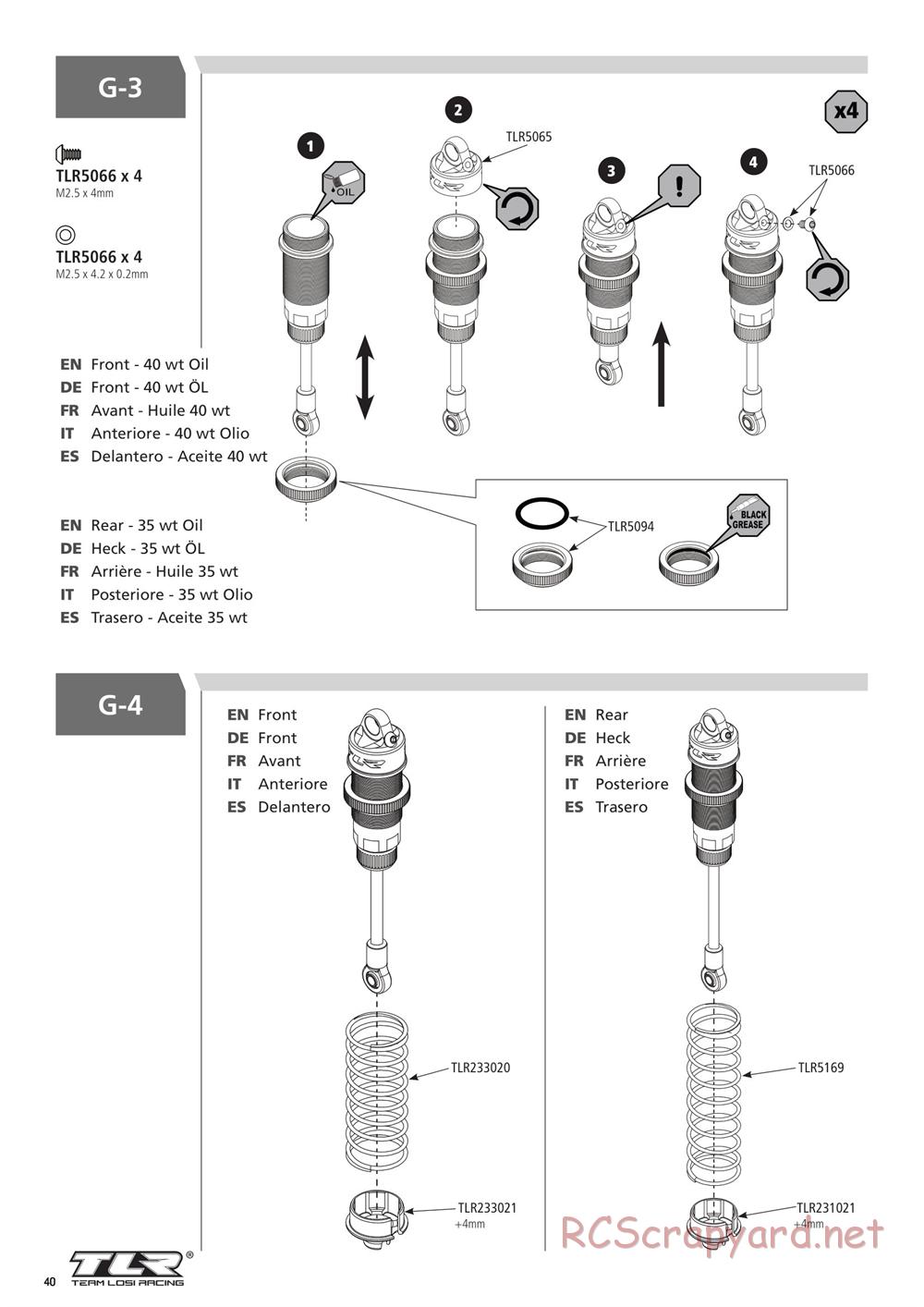 Team Losi - Ten-SCTE 3.0 - Manual - Page 40