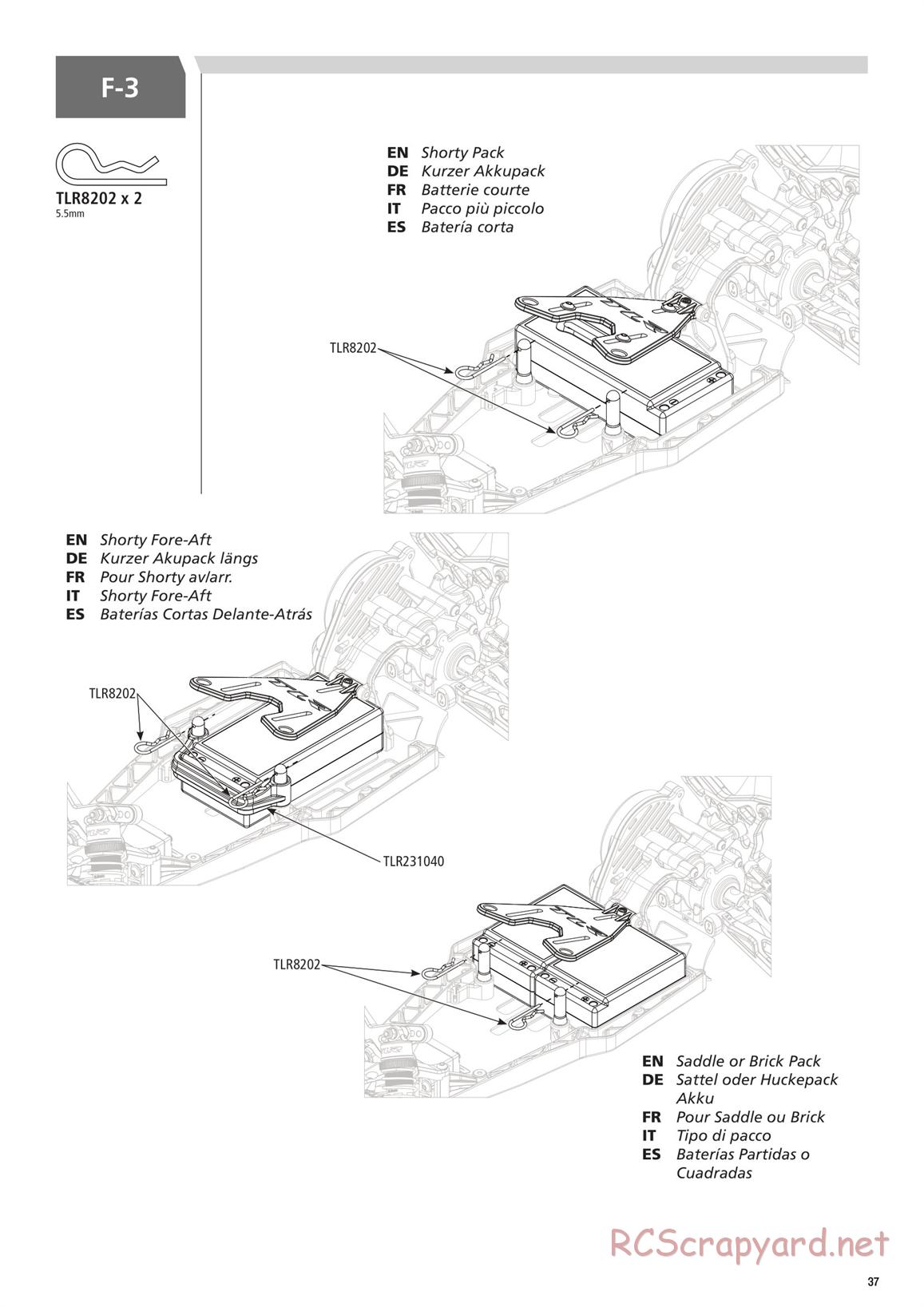 Team Losi - TLR 22 3.0 Spec Racer MM Race - Manual - Page 37