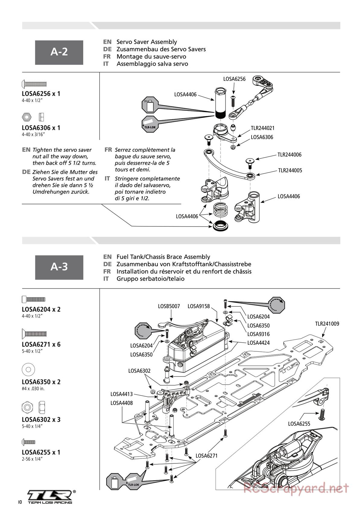 Team Losi - 8ight-T 3.0 Race - Manual - Page 10