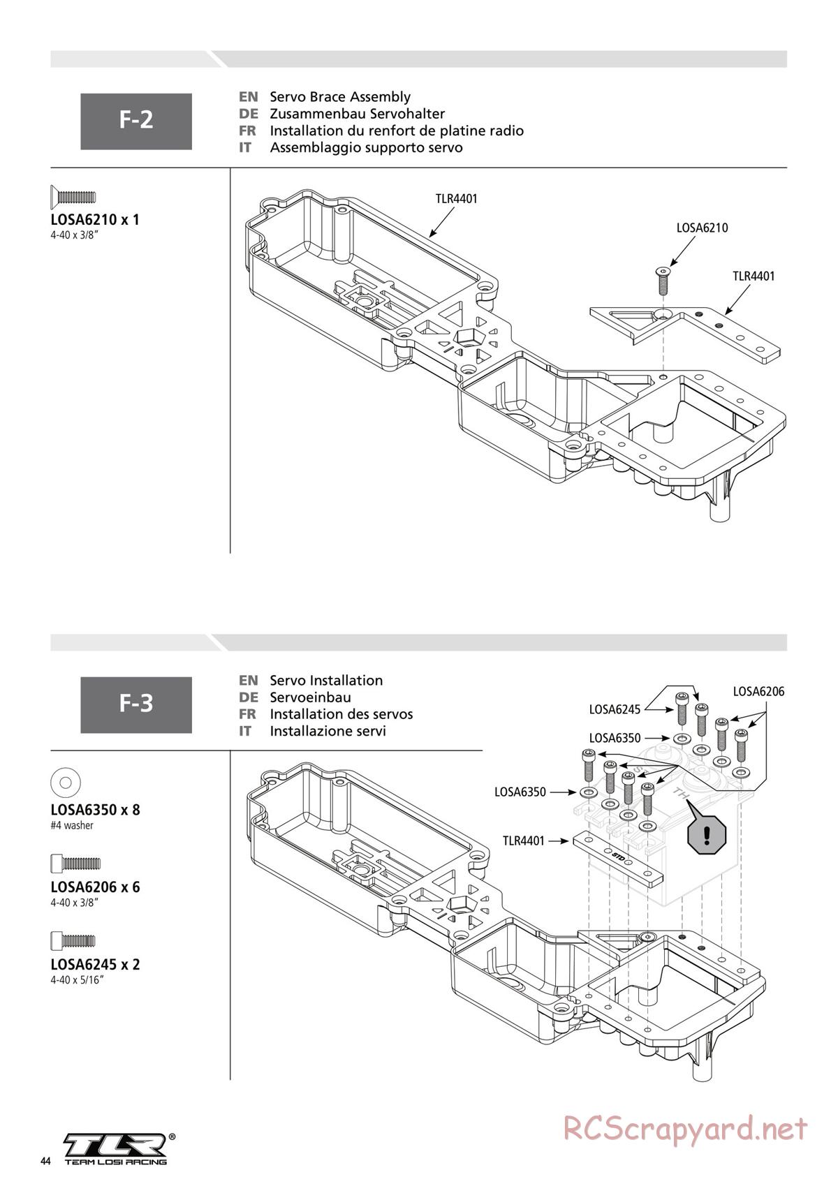 Team Losi - 8ight-T 3.0 Race - Manual - Page 44