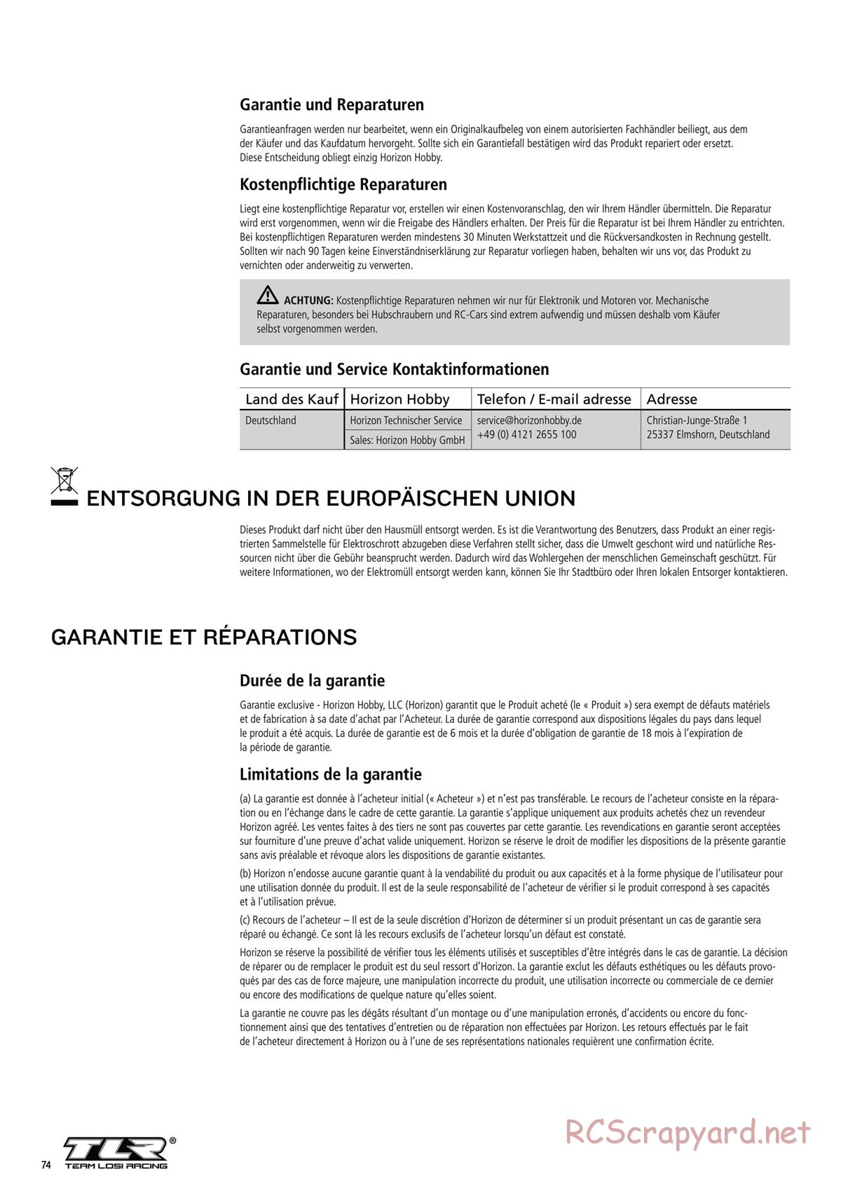 Team Losi - 8ight-T 3.0 Race - Manual - Page 59