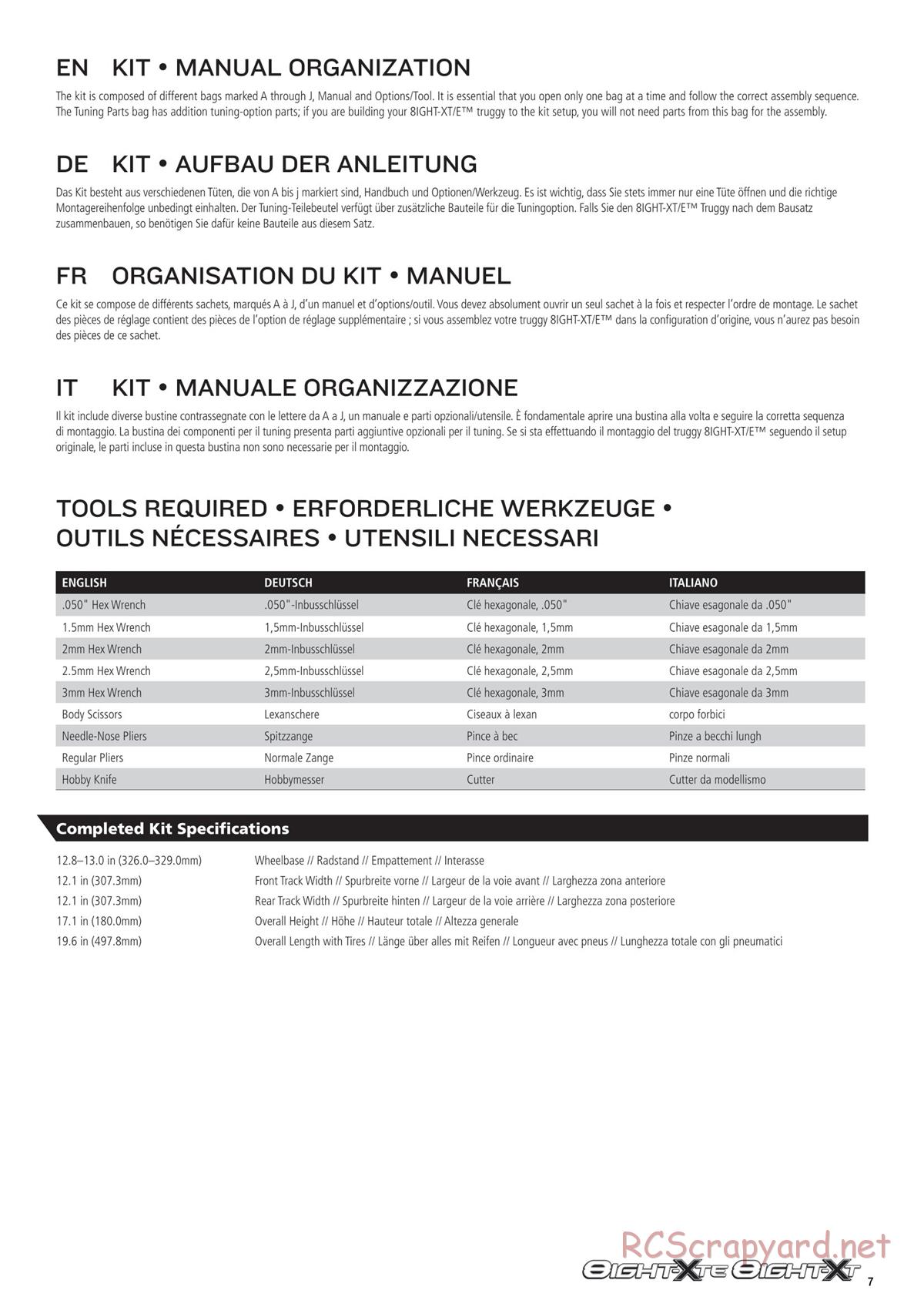 Team Losi - 8ight-XT/XTE Nitro/Electric Race - Manual - Page 7