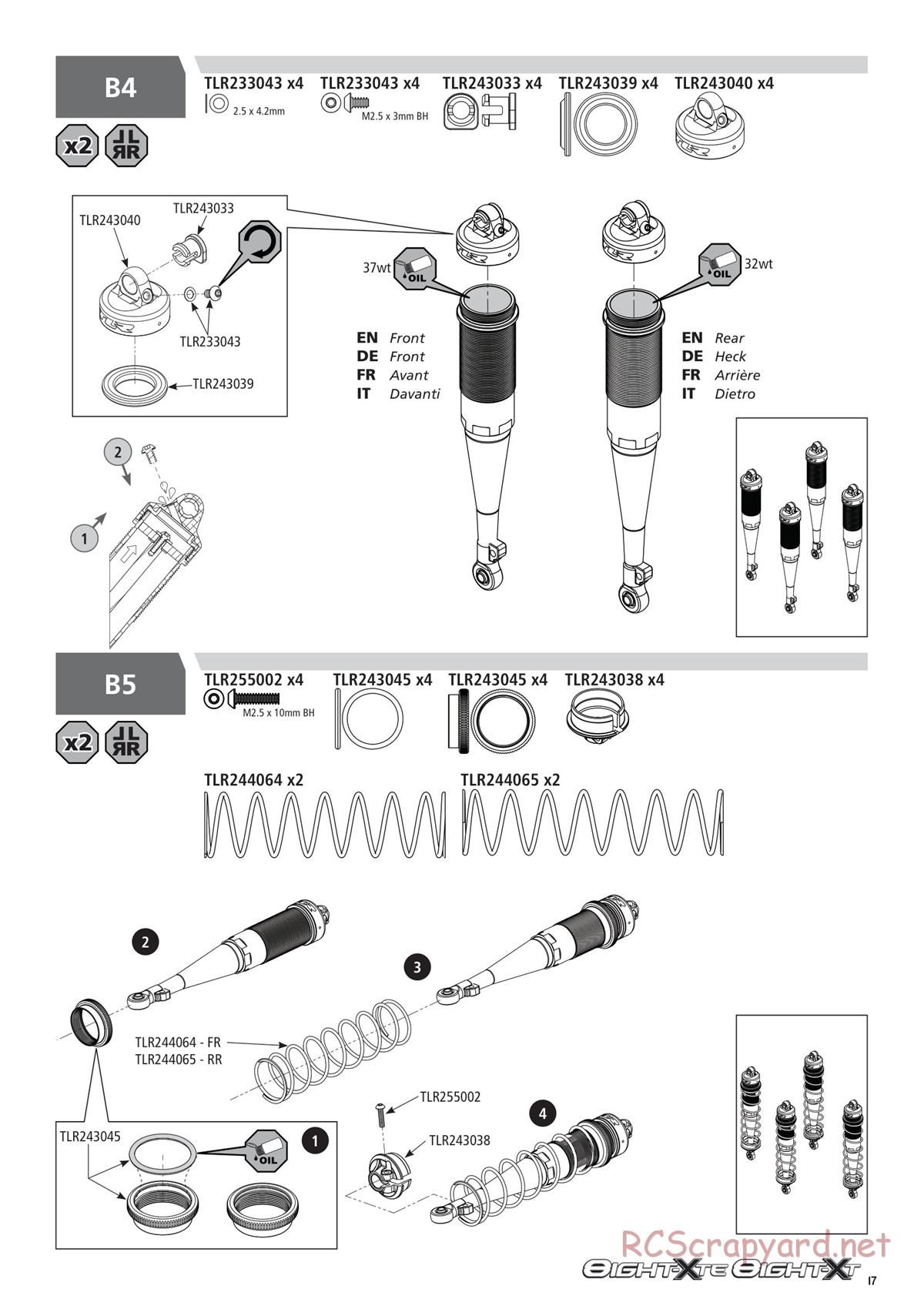 Team Losi - 8ight-XT/XTE Nitro/Electric Race - Manual - Page 17