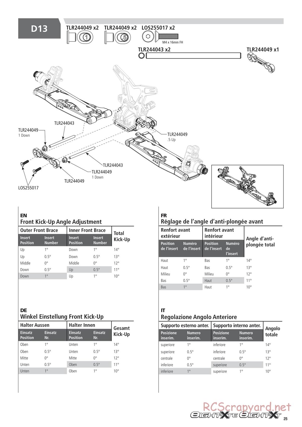 Team Losi - 8ight-XT/XTE Nitro/Electric Race - Manual - Page 25