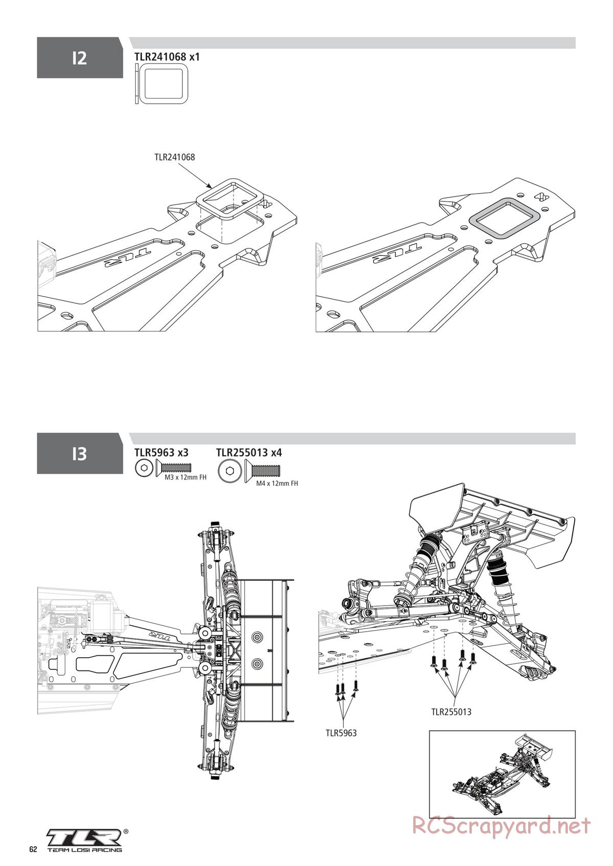 Team Losi - 8ight-XT/XTE Nitro/Electric Race - Manual - Page 62