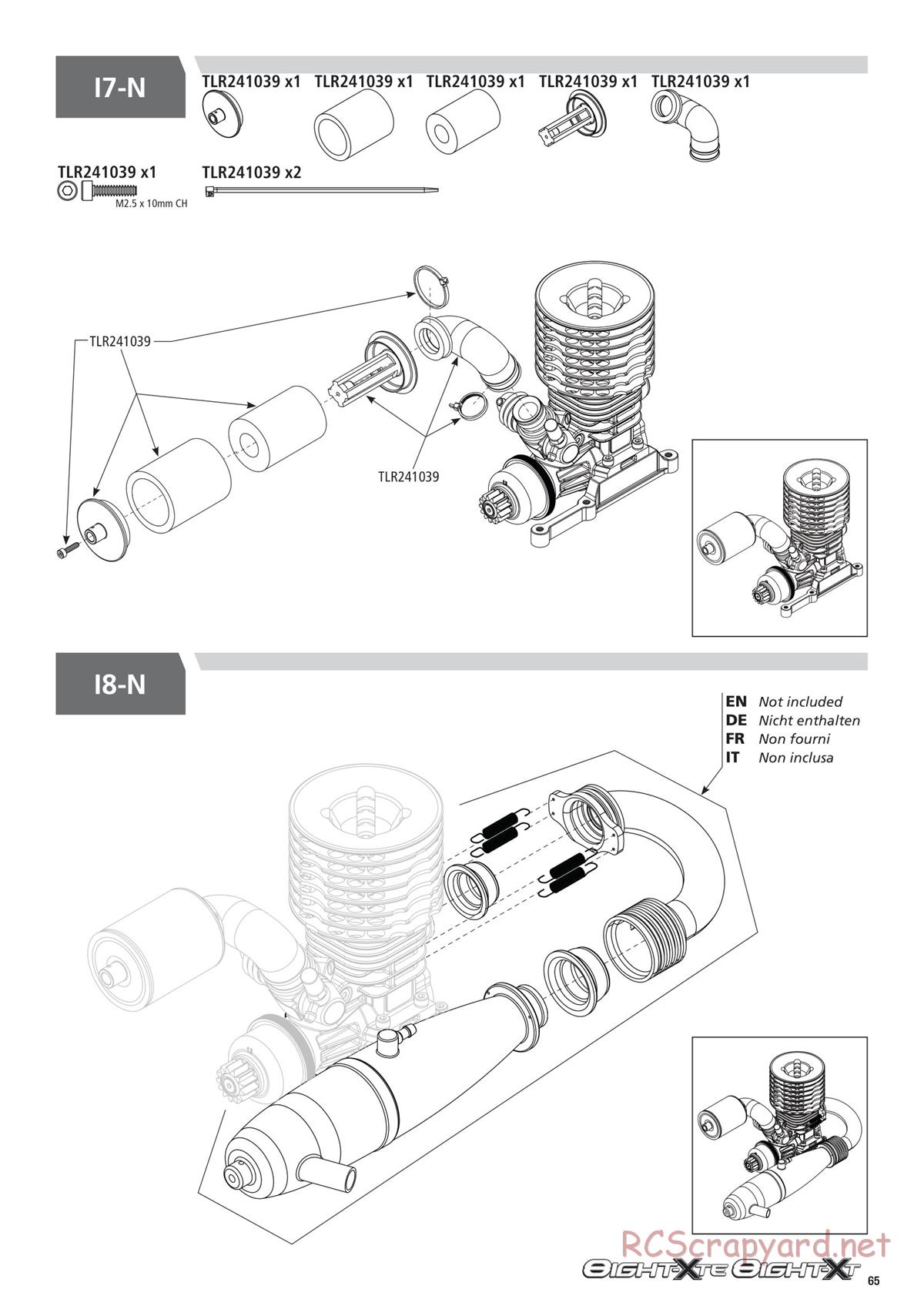 Team Losi - 8ight-XT/XTE Nitro/Electric Race - Manual - Page 65