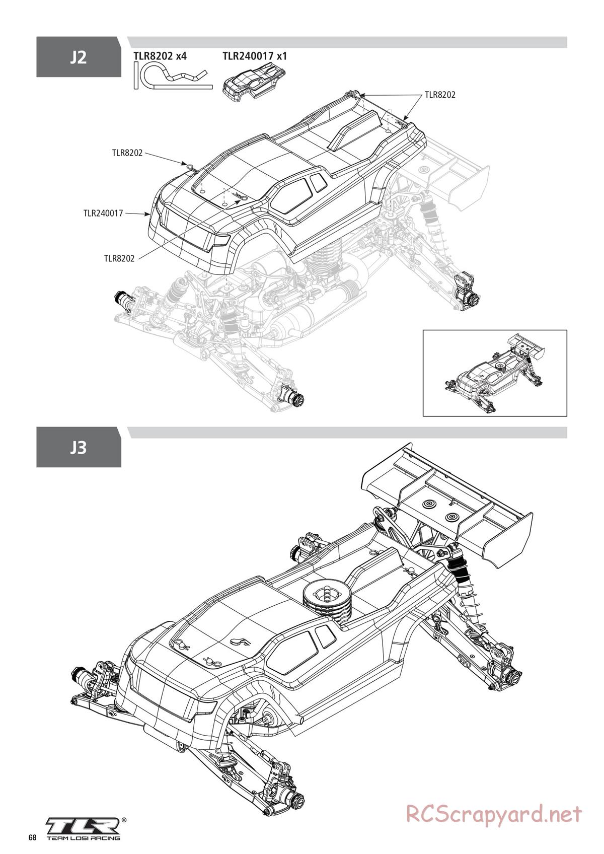 Team Losi - 8ight-XT/XTE Nitro/Electric Race - Manual - Page 68