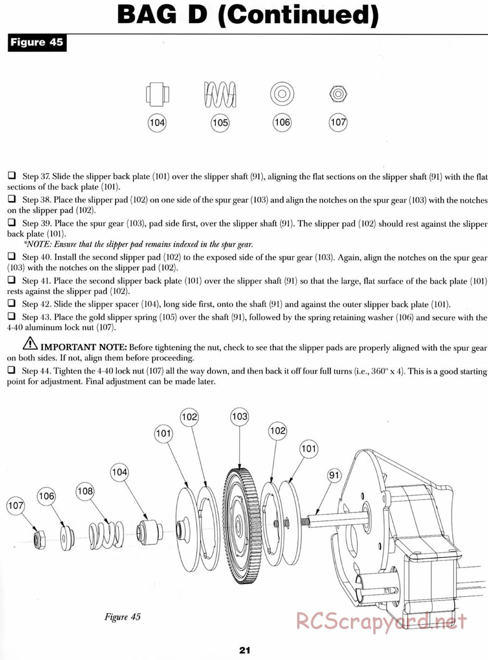 Team Losi - XX CR Kinwald Edition - Manual - Page 24