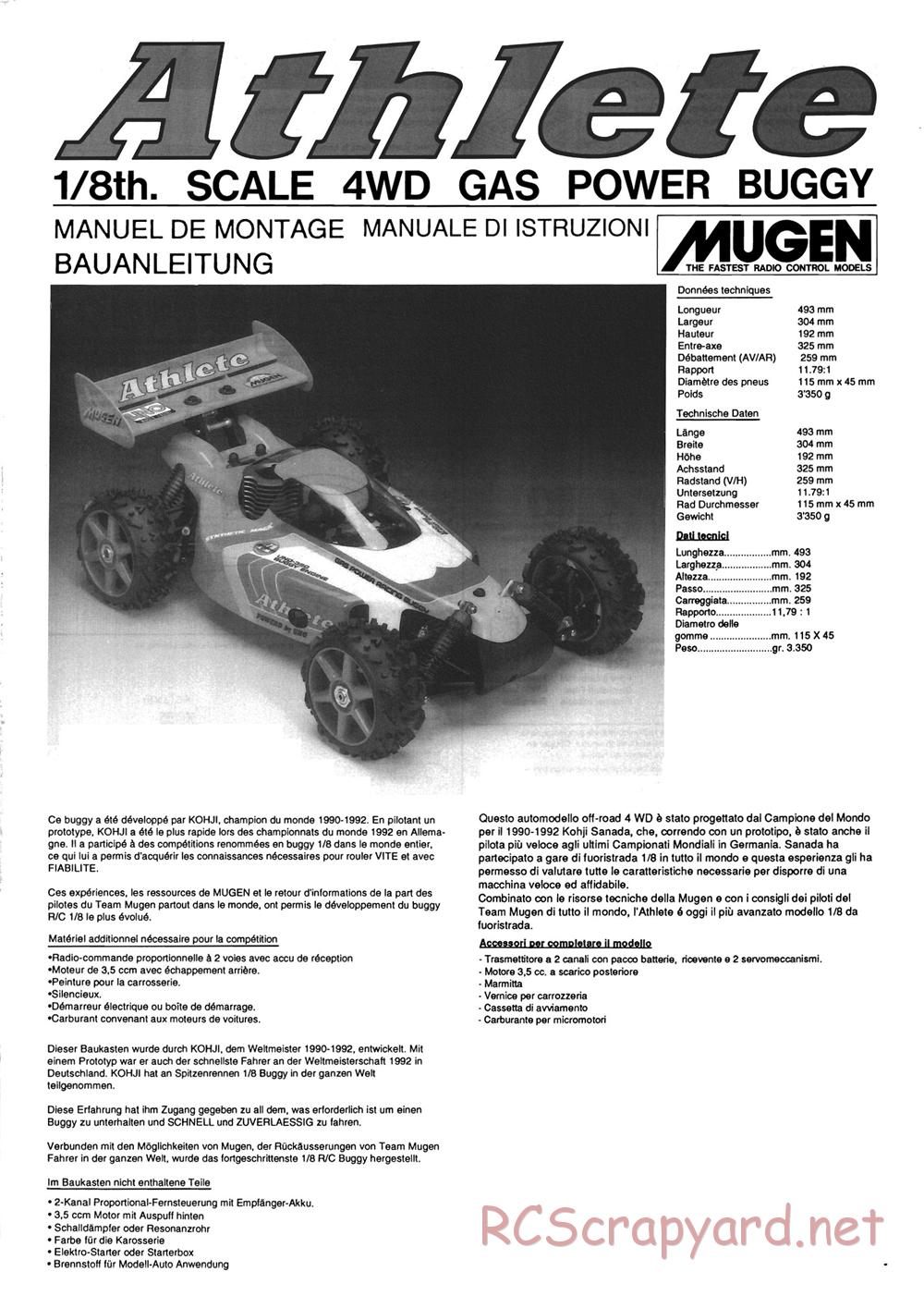 Mugen - Athlete - Manual - Page 1