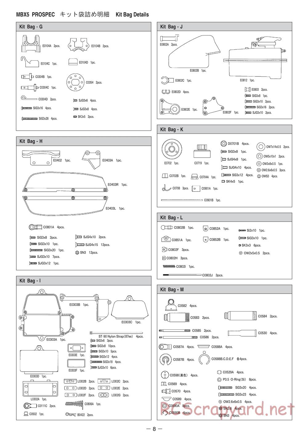 Mugen - MBX-5 Pro Spec - Manual - Page 8