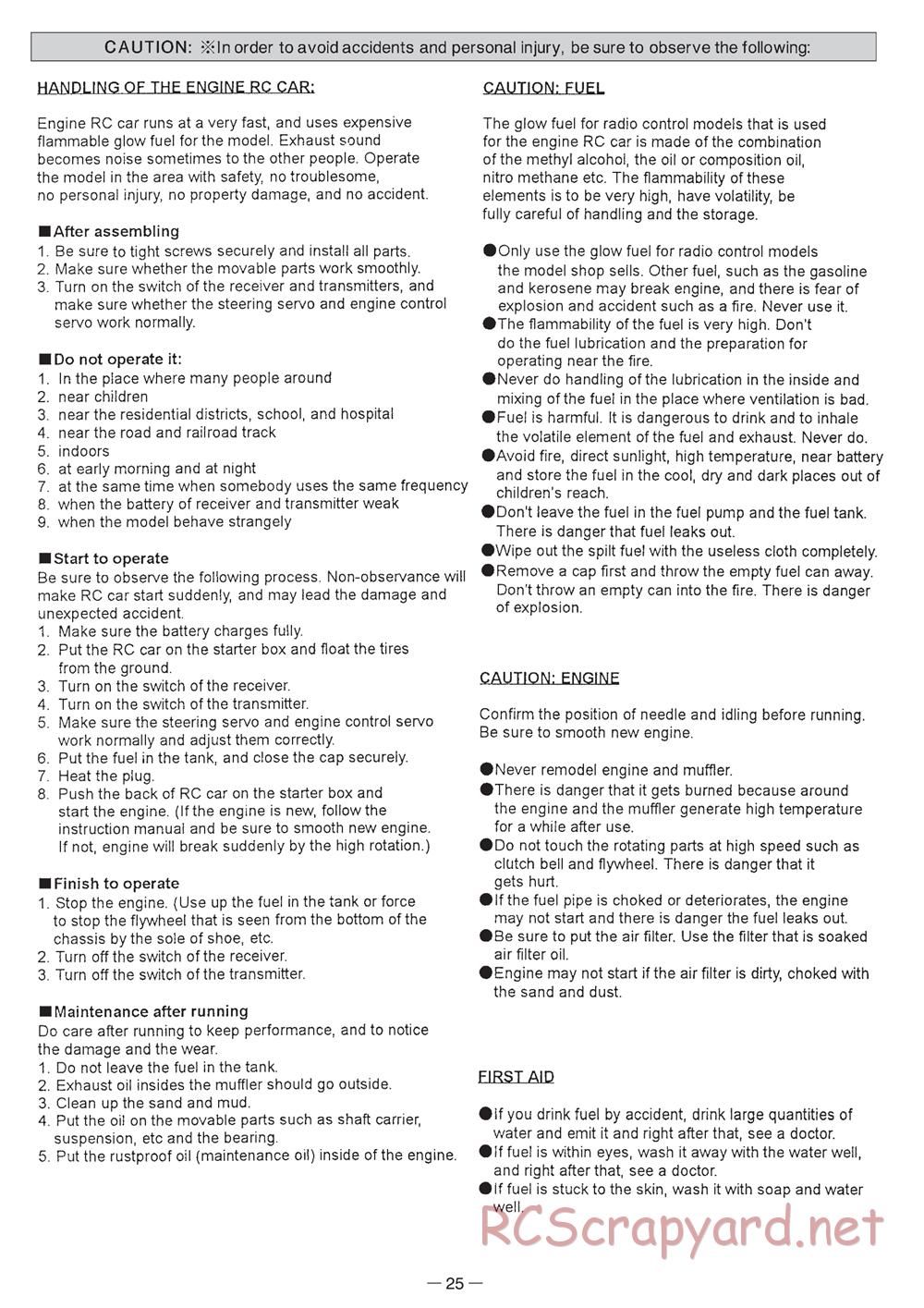 Mugen - MBX-5 - Manual - Page 25