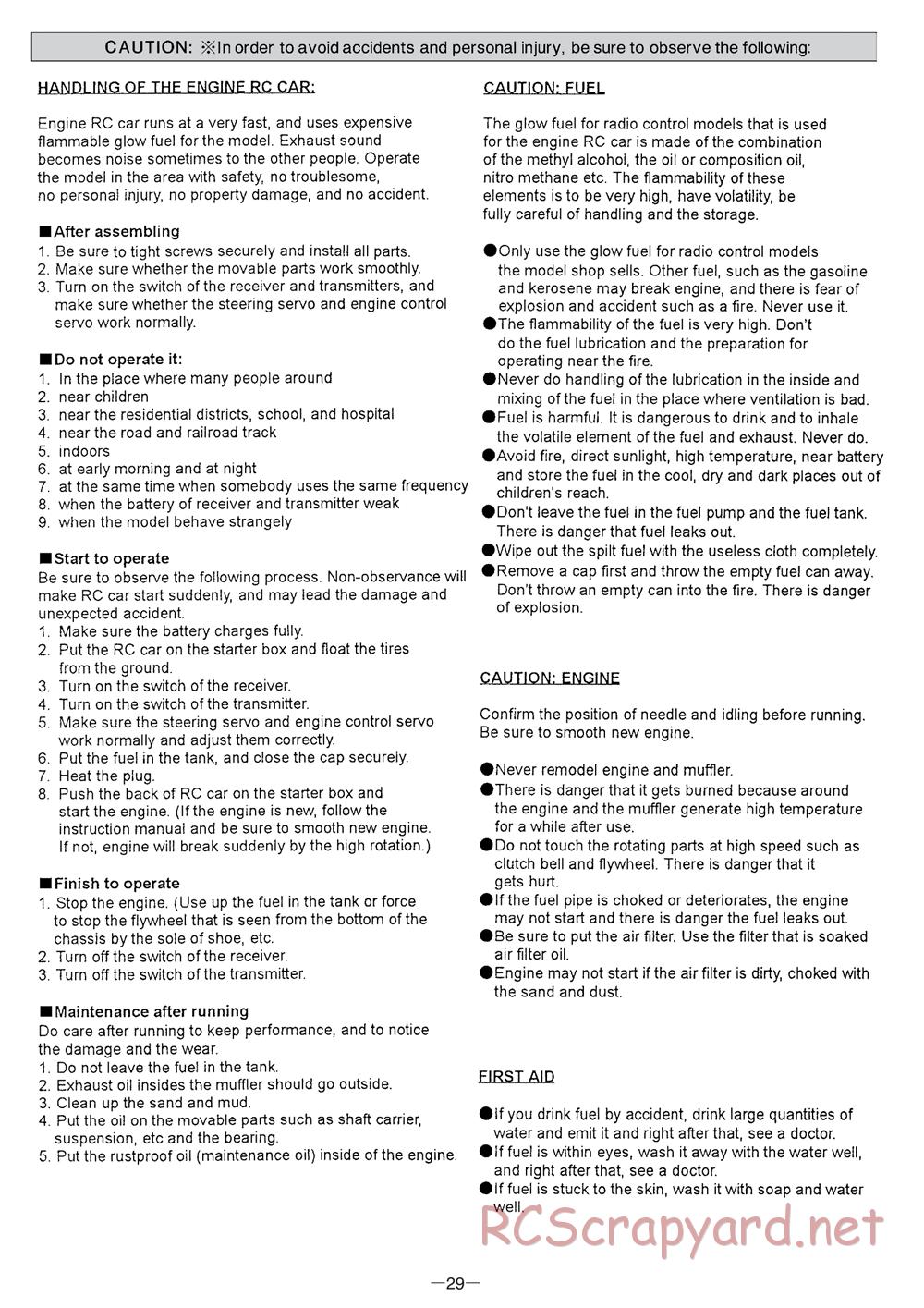 Mugen - MBX-6 - Manual - Page 29