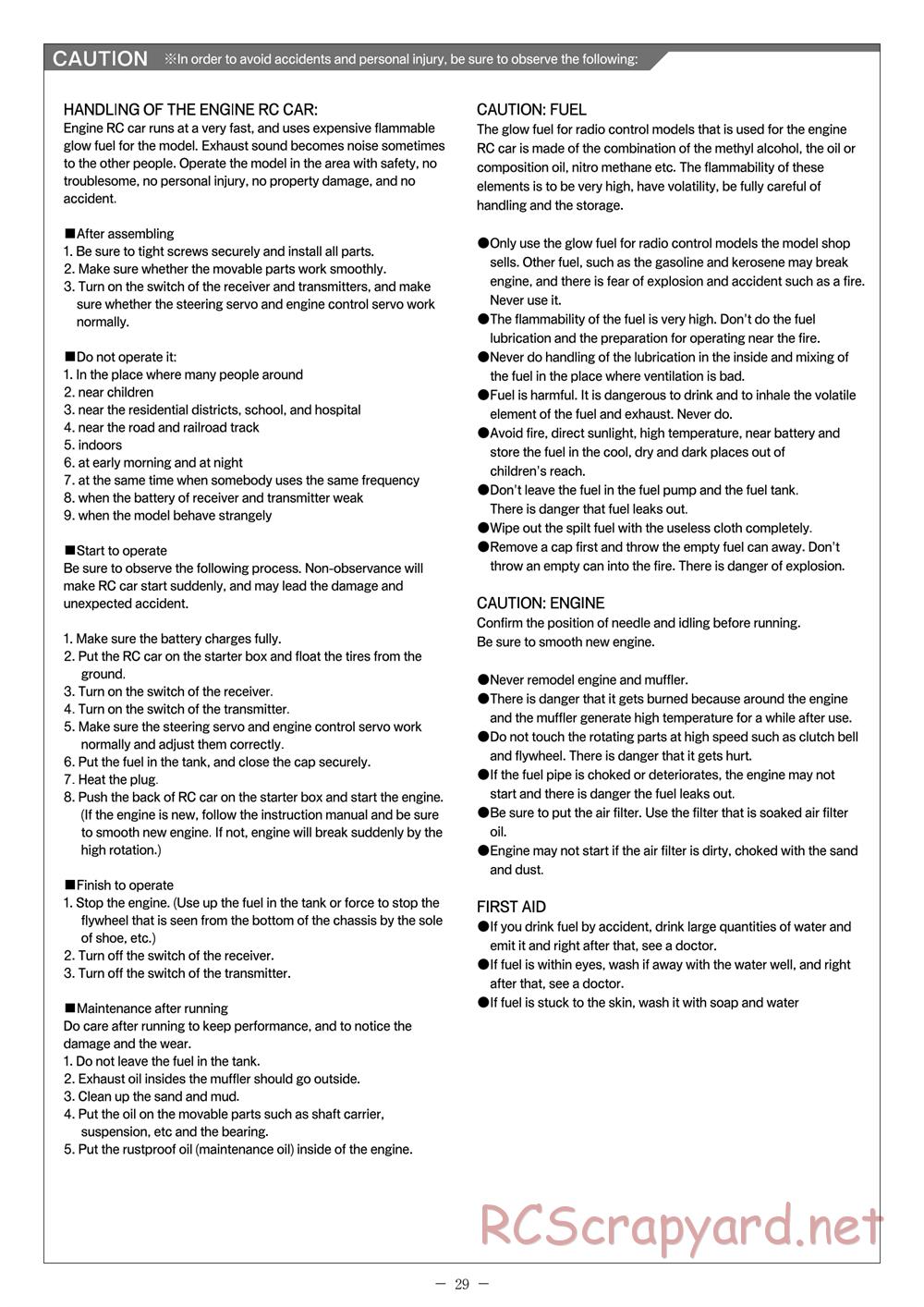 Mugen - MBX-7 - Manual - Page 29