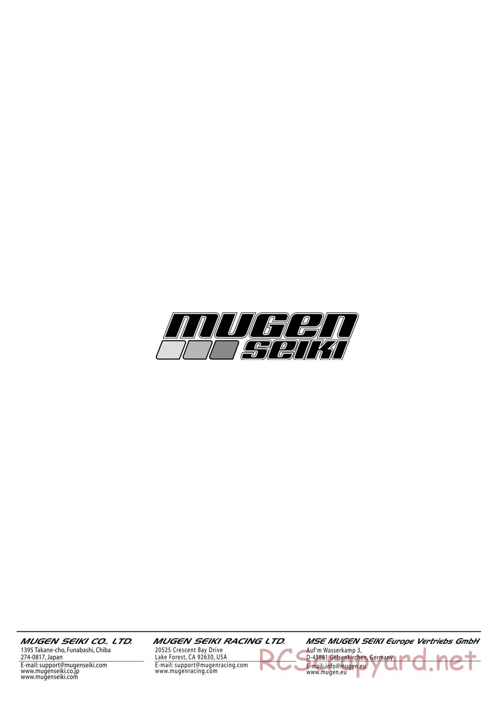 Mugen - MBX-7 - Manual - Page 32