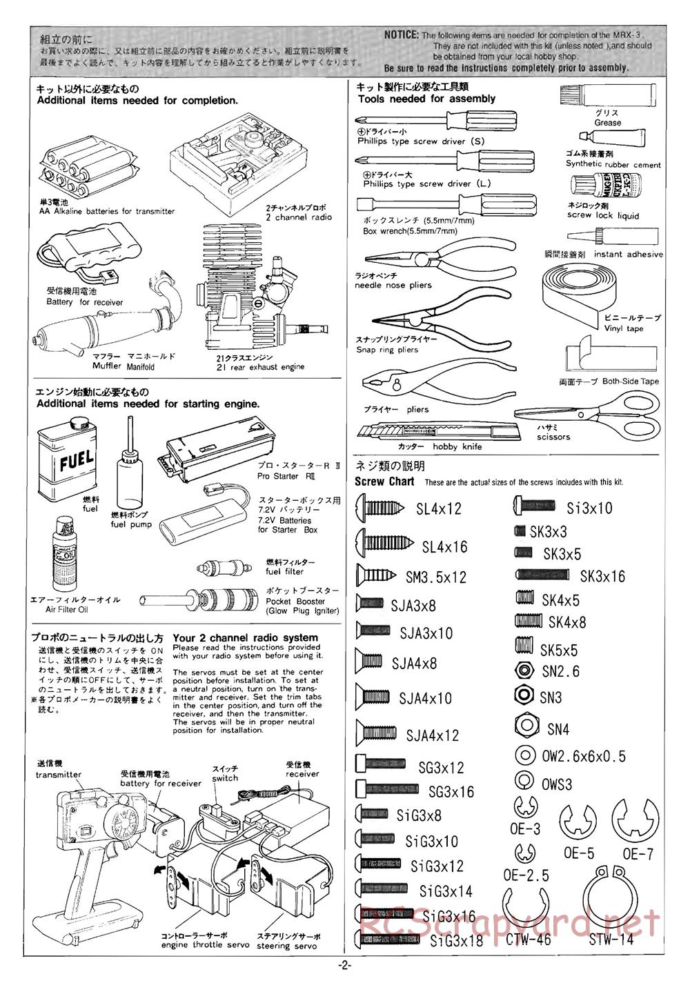 Mugen - MRX-3 - Manual - Page 2