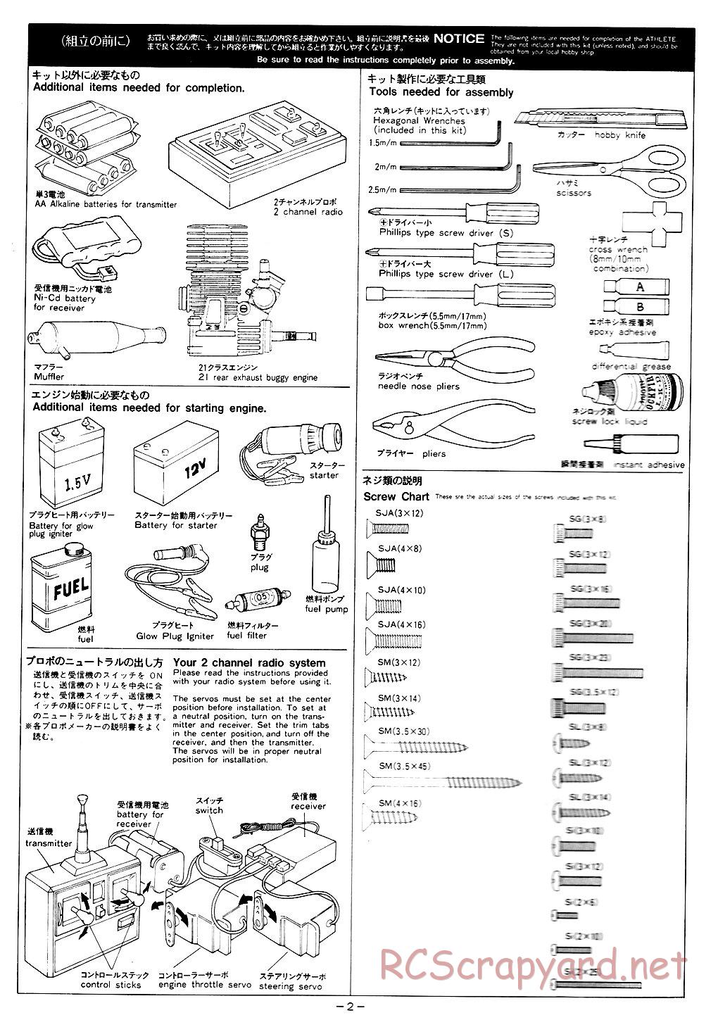 Mugen - Super Athlete - Manual - Page 2