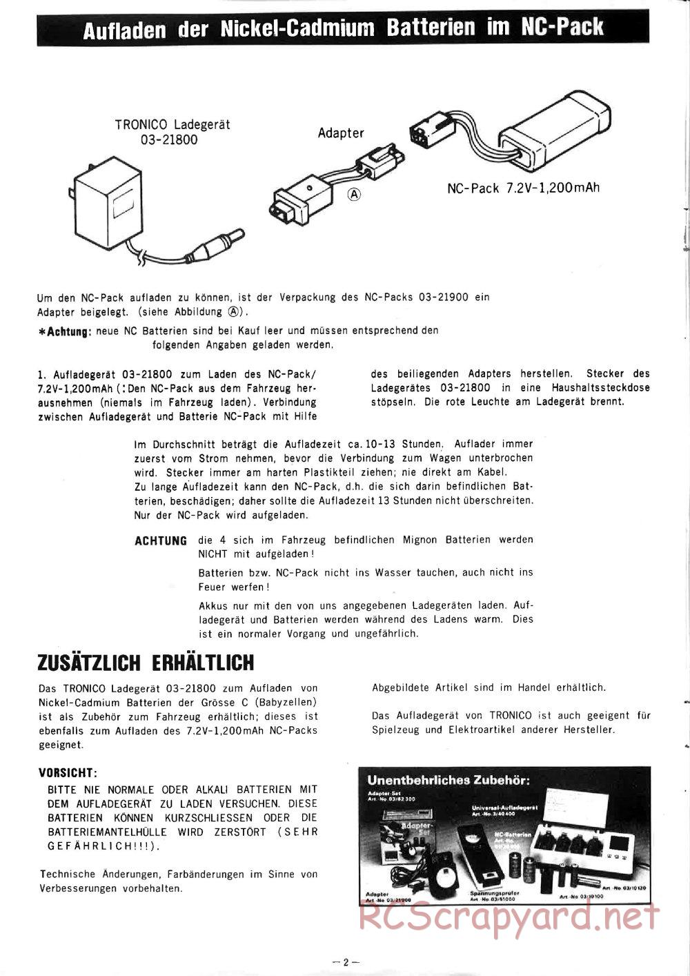 Nikko - Dünenblitz (Bison F-10) - Manual - Page 2