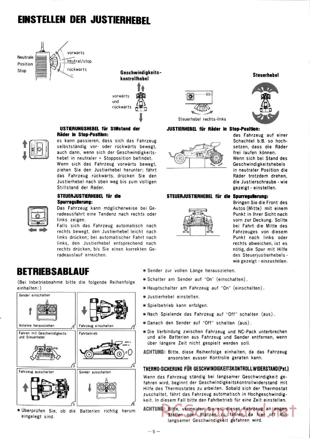 Nikko - Dünenblitz (Bison F-10) - Manual - Page 5