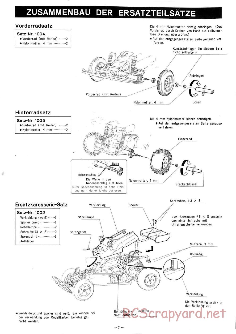 Nikko - Dünenblitz (Bison F-10) - Manual - Page 7